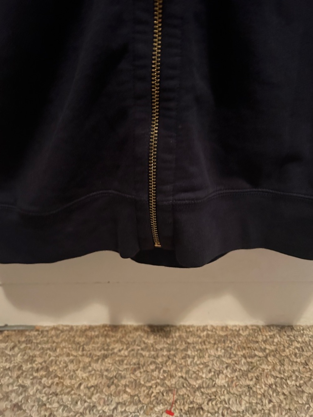 Vintage Juicy Couture Navy Zip-Front Hooded Short-Sleeve Dress - Picture 5 of 7